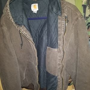 Almost New Carhartt Jacket, Dark Brown, XL